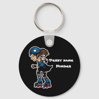 Roller Derby Jammer Customisable Keychain