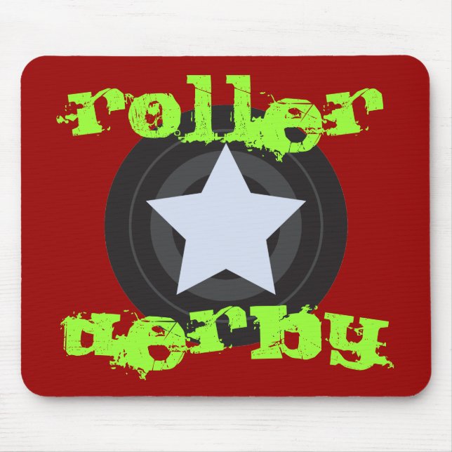 Roller Derby Jammer Mouse Pad (Front)