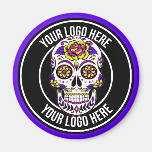 Roller Derby Logo Purple Black Magnet