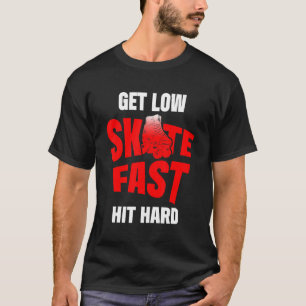 Roller Derby Player Skate Fast Skating Team 2 T-Shirt