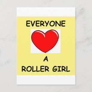 roller derby postcard