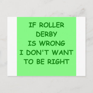 roller derby postcard