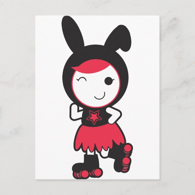 Roller Derby Postcard (Front)