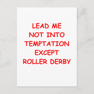 roller derby postcard