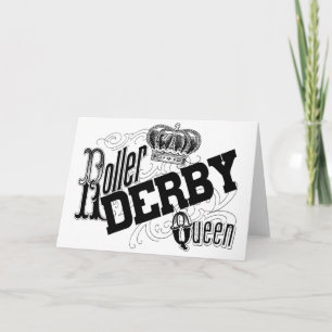 Roller Derby Queen Greeting Card