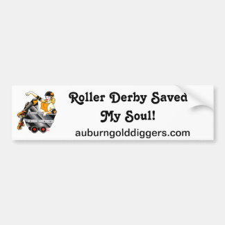 Roller Derby Saved My Soul bumper sticker