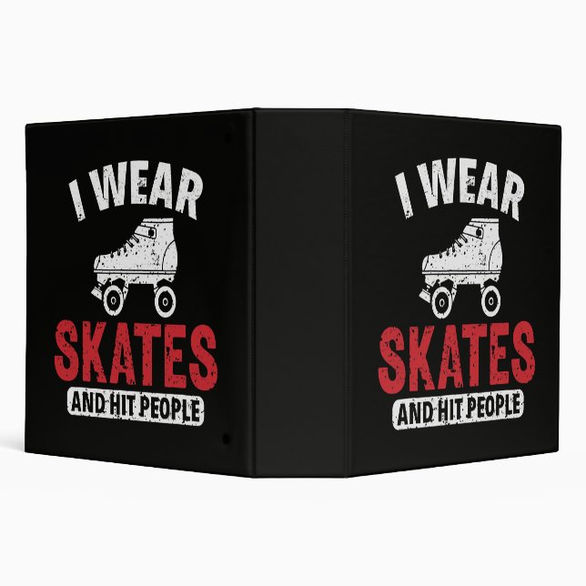 Roller Derby Skating Skate Skater Binder (Background)