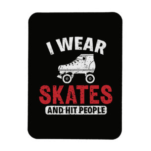 Roller Derby Skating Skate Skater Magnet