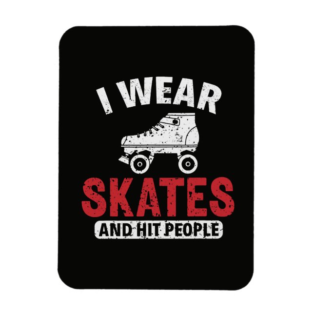 Roller Derby Skating Skate Skater Magnet (Vertical)