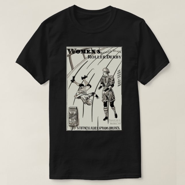 Roller Derby Victorian T-Shirt (Design Front)