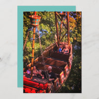 Roller Dessous de verre Amusement Park Invitation 