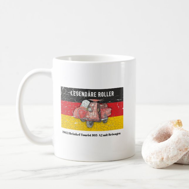 Roller Deutschland 1962 Heinkel 103-A2 Beiwagon Coffee Mug (With Donut)