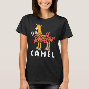 Roller Giraffe Skater Wildlife Wilderness Safari T-Shirt