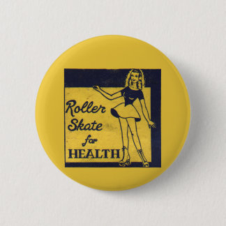 Roller Girl 2 Inch Round Button