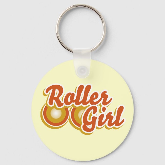 Roller Girl in the Derby Keychain (Front)