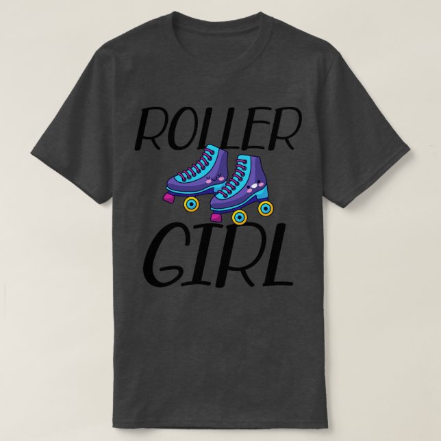 Roller Girl Roller skating T-Shirt (Design Front)