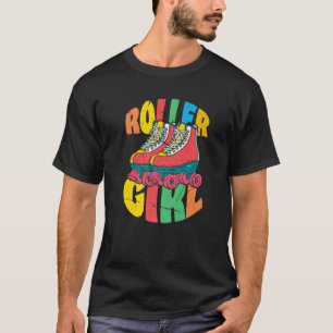 Roller Girl Vintage 70S Skate Fun Party Girls T-Shirt