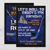 Roller Hockey Birthday, 5x7 Invitation