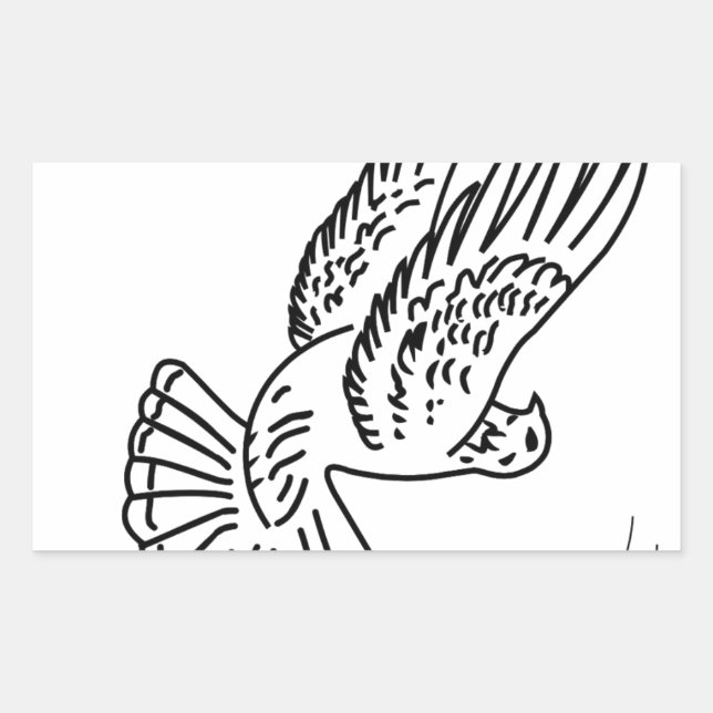 Roller Pigeon in Action Sticker (Front)