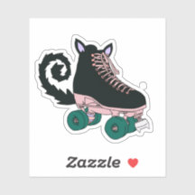 Roller Skate Cat Sticker