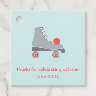 Roller Skate Custom Message and Name Favour Tags