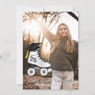 Roller Skate Graduation Announcement 