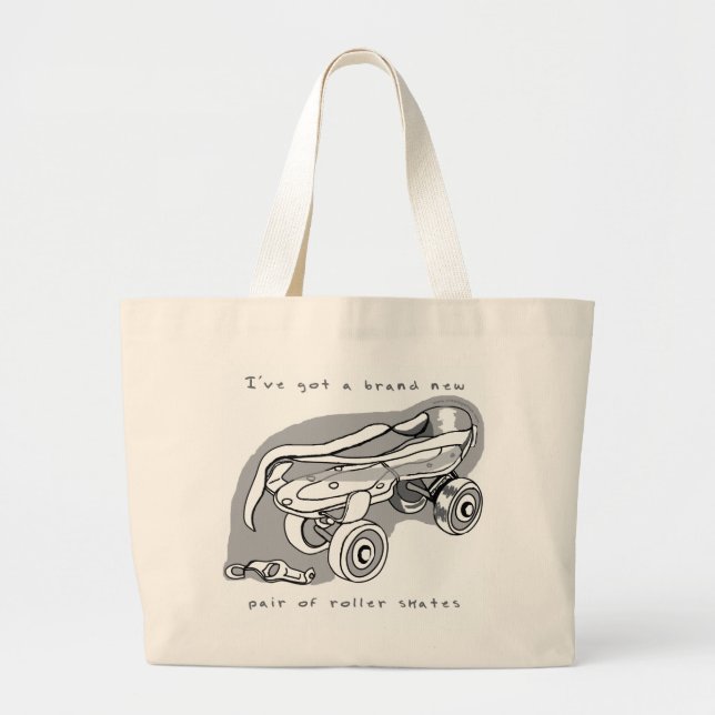 Roller Skate Key Jumbo Tote (Front)