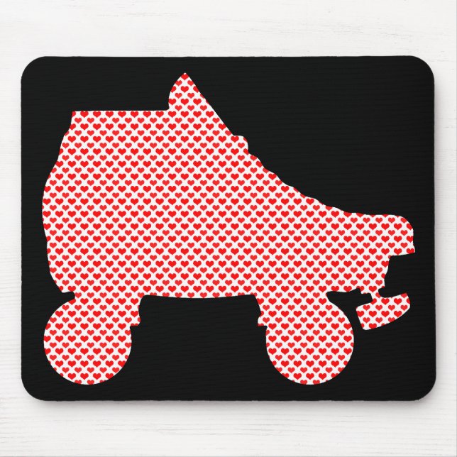 roller skate love mouse pad (Front)