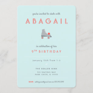 Roller Skate Party Invitation