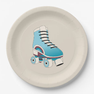 Roller Skate Party Plates