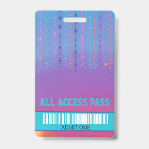 Roller SKate party, VIP Pass ,Invitation, Glitter Badge