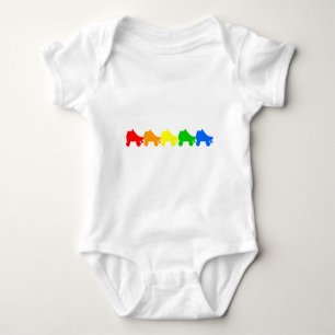 roller skate rainbow baby bodysuit