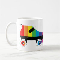 roller skate rainbow stripes