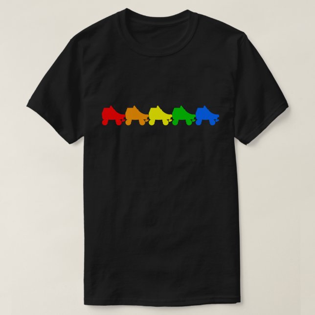roller skate rainbow T-Shirt (Design Front)