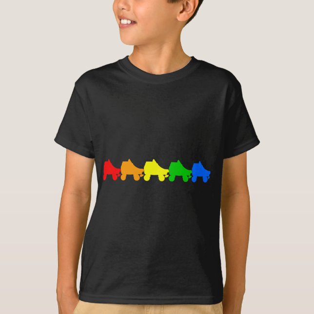 roller skate rainbow T-Shirt (Front)