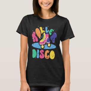 Roller Skate Retro 70s 80s Outfit Party Roller Dis T-Shirt