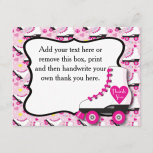 Roller Skate Thank You Card #2