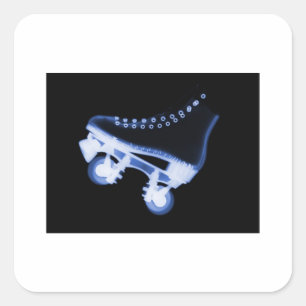 Roller Skate Xray Square Sticker