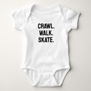 Roller Skater Boy Skating Baby Bodysuit