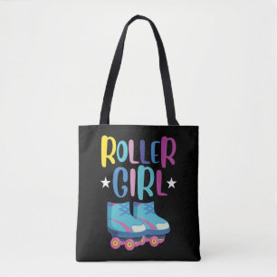 Roller Skater Granddaughter Skating Rollerblading Tote Bag