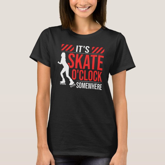 Roller Skater Outfit Roller Skates Graphic Roller  T-Shirt (Front)