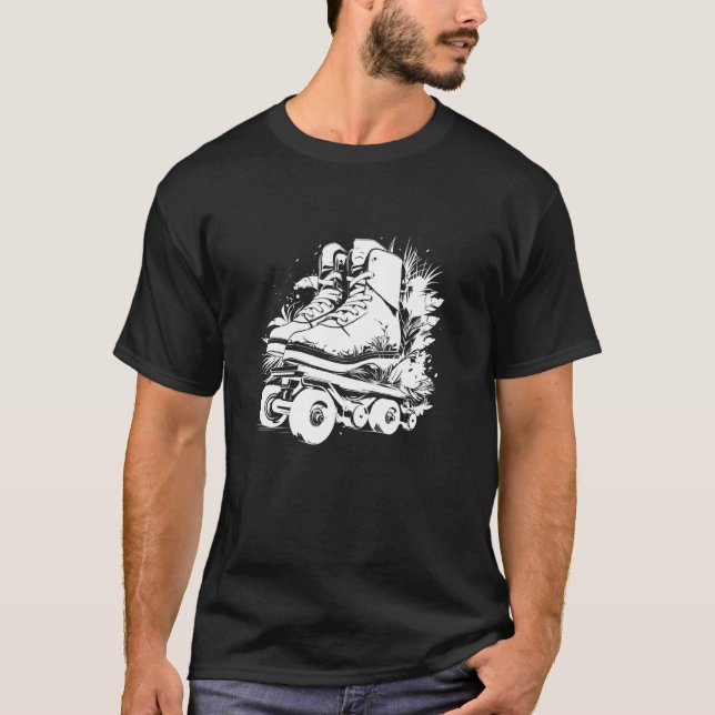 Roller Skates Comic T-Shirt (Front)