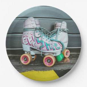 Roller Skates Epic Paper Plate