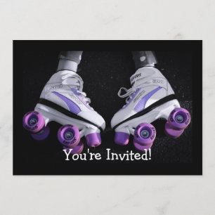 Roller Skates-Invitation Invitation