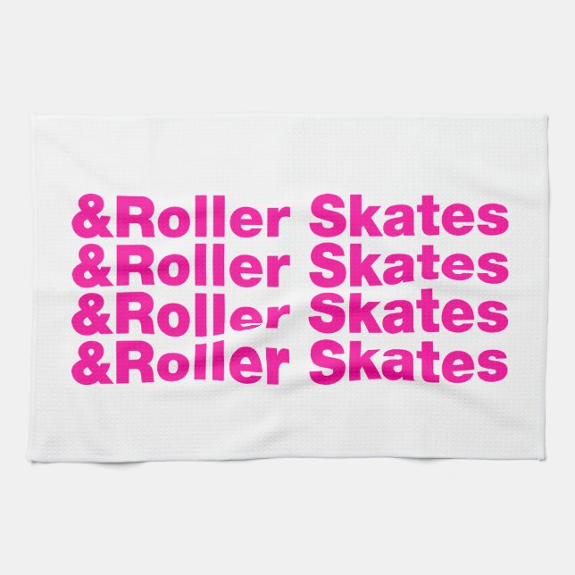 & Roller Skates Kitchen Towel (Horizontal)