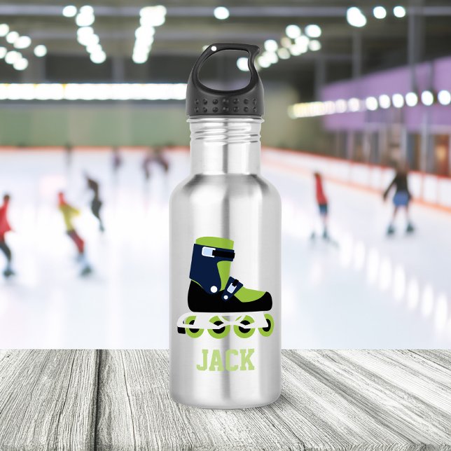 Roller Skates Personalized Kids 532 Ml Water Bottle (Creator Uploaded)