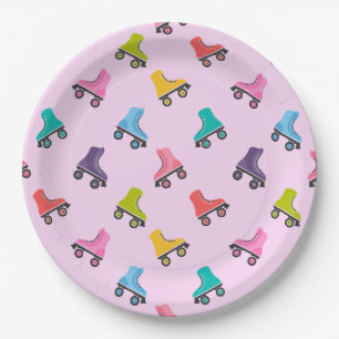 Roller Skates, Skating Design Paper Plate