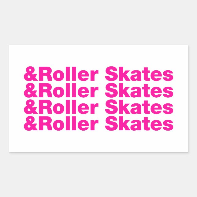 & Roller Skates Sticker (Front)