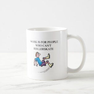 roller skating accident coffee mug