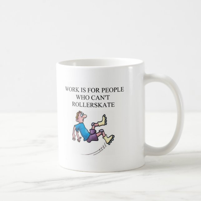 roller skating accident coffee mug (Right)